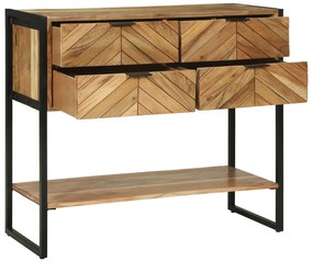 vidaXL Κονσόλα 90x35x80 εκ. Συμπαγές Ξύλο Ακακίας