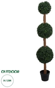 20400 GloboStar® Artificial Garden BUXUS 20400 Τεχνητό Διακοσμητικό Φυτό Πυξός Υ150cm
