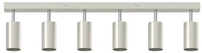vidaXL Σποτ οροφής Βουρτσισμένο νικέλιο 73 x 5.5 x 16.5 εκ Ατσάλι