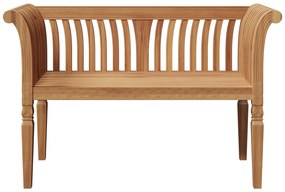 vidaXL Πάγκος Κήπου 127.5x52x80 εκ. Μασίφ Ξύλο Teak