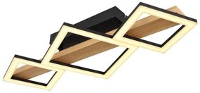 Πλαφονιέρα Φωτιστικό Οροφής LED 29W Μαύρο Dustin 67288D1 Globo Lighting-67288D1-Μαύρο 67288D1