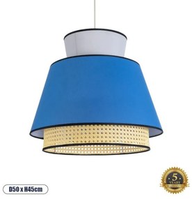 Boho Κρεμαστό Φωτιστικό Οροφής Μονόφωτο 01918 GloboStar-1918-Μπεζ 01918