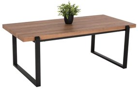 ΤΡΑΠΕΖΙ ΣΑΛΟΝΙΟΥ SHABEN HM9585.04 MDF ΚΑΡΥΔΙ ΞΥΛΟ-ΜΑΥΡΗ ΜΕΤΑΛΛΙΚΗ ΒΑΣΗ 120x56X45Yεκ.