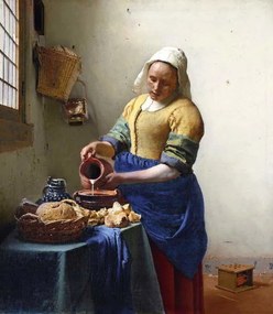 Jan (1632-75) Vermeer - Εκτύπωση έργου τέχνης The Milkmaid, c.1658-60, (35 x 40 cm)