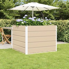 vidaXL Γλάστρα Ελεφαντόδοντο 100 x 100 x 75 εκ Ατσάλι