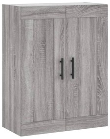vidaXL Ντουλάπι Γκρι Sonoma 69,5 x 34 x 180 εκ. Επεξεργασμένο Ξύλο