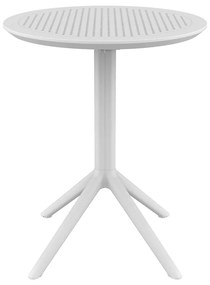 SKY WHITE Φ60X74εκ. ΤΡΑΠΕΖΙ ΠΤΥΣ/ΝΟ ΠΟΛ/ΝΙΟΥ