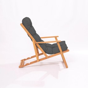 Καρέκλα Κήπου Γκρι / Φυσικό GRAEROS 50x50x81