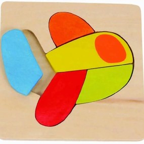 Σετ των 2 Intra απο ξύλο plywood 3mm-4mm πάχος – Πίνακας παζλ αεροπλάνου για παιδιά 45x50 cm INTRAVECTRY-MY553053