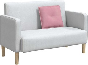 vidaXL Μαξιλάρι Πλάτης Ροζ 50 x 45 εκ. Υφασμάτινο Κορντουρά