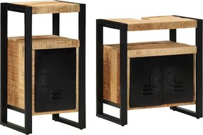 vidaXL Σετ Επίπλων Μπάνιου 2 τμχ. Καφέ 55 x 35 x 60 εκ.