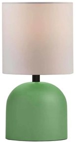 Φωτιστικό Επιτραπέζιο Loren 204-0136 15x15x31cm 1xE27 Green-Beige GloboStar