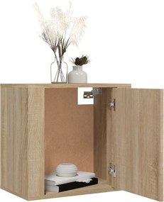 vidaXL Κομοδίνα Επιτοίχια 2 τεμ. Sonoma Δρυς 50x30x47 εκ.