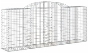vidaXL Συρματοκιβώτια Τοξωτά 12 τεμ. 300x50x120/140 εκ. Γαλβαν. Ατσάλι