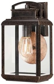 Φανάρι Απλίκα Φωτιστικό Τοίχου 1xE27 37cm IP44 Byron Elstead Lighting-QZ-BYRON-M-Μπρονζέ QZ-BYRON-M