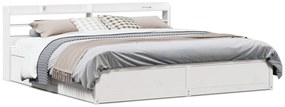 vidaXL Πλαίσιο Κρεβατιού με Κεφαλάρι 180x200 εκ. από Μασίφ Ξύλο Πεύκου