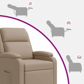 vidaXL Αναπαυτική Καρέκλα Καπουτσίνο Τεχνητό Δέρμα