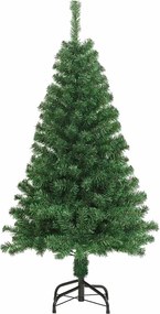 vidaXL Τεχνητό Χριστουγεννιάτικο Δέντρο με 150 LED Πράσινο 150 cm