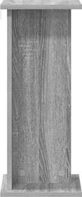 vidaXL Βάση φυτών 2 τεμ. Γκρι Sonoma 25 x 25,5 x 60,5 εκ.