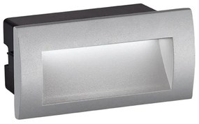 Απλίκα LED Εξωτερικού Χώρου Χωνευτή Viokef Riva Grey 4124900