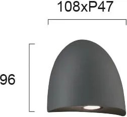 Απλίκα LED Εξωτερικού Χώρου Viokef Bauta 4260400