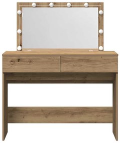 vidaXL Κομοδίνο artisan δρυς 100 x 40 x 120 εκ. Επεξεργασμένο ξύλο