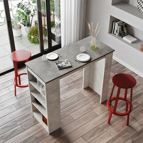 Τραπέζι Μπαρ 120x51.6x101.8εκ - St1- Gt Χρώμα Γκρι