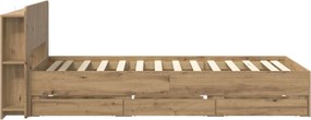 vidaXL Καλάθι με αποθήκη και κεφαλάρι Artisan Δρυς 80 x 200 cm