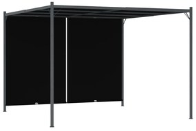 vidaXL Πέργκολα Κήπου Ανθρακί 3 x 3 μ. με Πτυσσόμενη Οροφή
