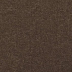 Κρεβάτι Boxspring με Στρώμα Σκούρο Καφέ 120x190 εκ Υφασμάτινο 3270435