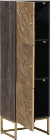 vidaXL Highboard Ορείχαλκος 35 x 30 x 120 cm