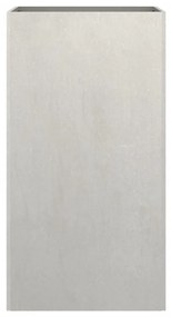 Ζαρντινιέρα Ασημί 42x38x75 εκ. από Ανοξείδωτο Ατσάλι - Ασήμι