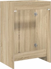 vidaXL Ντουλάπι Κάτω από τον Νιπτήρα Sonoma Δρυς 56 x 37,5 x 81 εκ