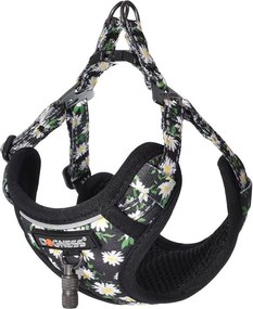 Dogness walking set leash 1,5m+harness for dog (multicolor)
