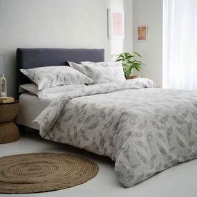 Παπλωματοθήκη Karen-1 (Σετ 3τμχ) Grey Vesta Home Queen Size 230x240cm 100% Βαμβακοσατέν