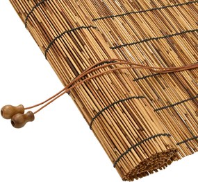 vidaXL Ρόλερ (στόρι) Καφέ 80 x 160 cm Καλάμι