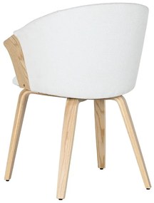 Καρέκλα Τραπεζαρίας Home ESPRIT Λευκό πολυεστέρας Ξύλο 60 x 57,5 x 79 cm