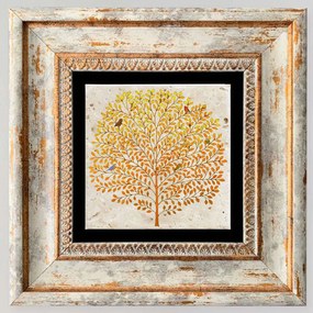 Κάδρο 602KLV1111 20x20cm Multi Wallity Τετράγωνοι Wood,Stone