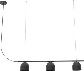 Κρεμαστό Πολύφωτο Rio 3 G9 90cm Μαύρο Ματ