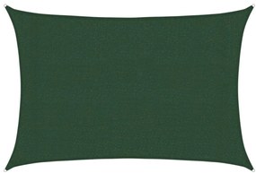 vidaXL Πανί Σκίασης Σκούρο Πράσινο 3 x 4 μ. από HDPE 160 γρ./μ²