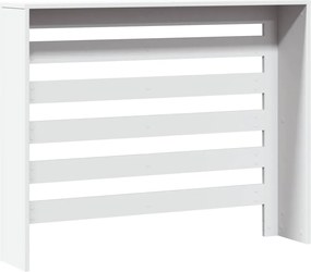 vidaXL Κάλυμμα Καλοριφέρ Λευκό 104x20x82 εκ. από Επεξεργασμένο Ξύλο