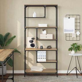 vidaXL Βιβλιοθήκη 6 επιπέδων 81 x 36 x 176 εκ Επεξεργασμένο ξύλο