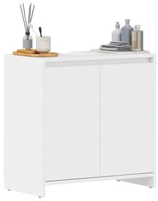 vidaXL Ντουλάπι Νιπτήρα Γυαλιστερό Λευκό 60 x 33 x 61 εκ. Επεξ. Ξύλο