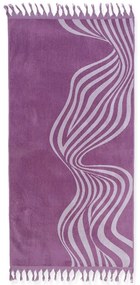 Πετσέτα Θαλάσσης Abstract Purple Nef-Nef Θαλάσσης 80x160cm 100% Cotton