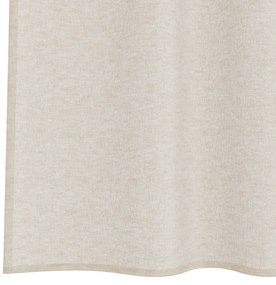 vidaXL Κουρτίνες με κουρτίνες 2 pcs Άμμος 140 x 260 εκ. Πολυεστέρας