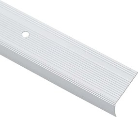 vidaXL Προστατευτικά ακμών σκάλας 10 pcs Ασημί 67 x 3.5 x 3 εκ.