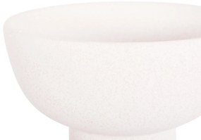 ΕΠΙΤΡΑΠΕΖΙΟ ΚΕΡΑΜΙΚΟ ΔΙΑΚΟΣΜΗΤΙΚΟ ELENDIL HM4602.01 ΥΠΟΛΕΥΚΟ ΚΡΥΣΤΑΛΛΙΚΟ Φ23x32Υ εκ.