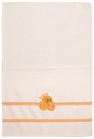 Ποτηρόπανα Πικέ Με Κέντημα 501 (Σετ 2τμχ) Sugar Viopros 45x65cm 100% Cotton