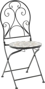 Τραπεζαρία Mosaic σετ 3τεμ μέταλλο μαύρο