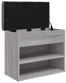 vidaXL Παπουτσοθήκη Γκρι Sonoma 62x32x50 εκ. από Επεξεργασμένο Ξύλο